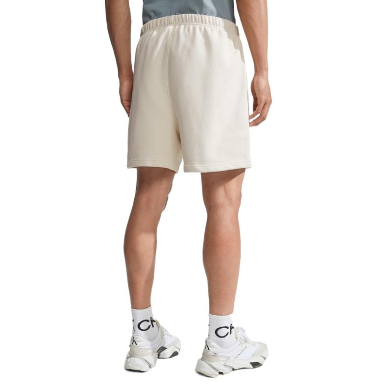 Calvin Klein Logo Embroidered Loose Fit Shorts Unisex Shorts Milk-White 40829ST-YAE