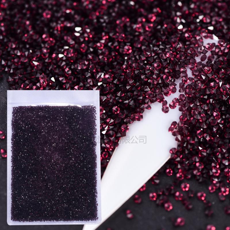 Nail Art Micro Zircon, Glass Crystal Sand Bare Diamond Pointed Bottom Rhinestone Diy Nail Art Accessories