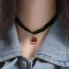 Santa Velvet Collar Necklaces Cartoon Cartoon Pendant Choker All-match Christmas Choker  Women