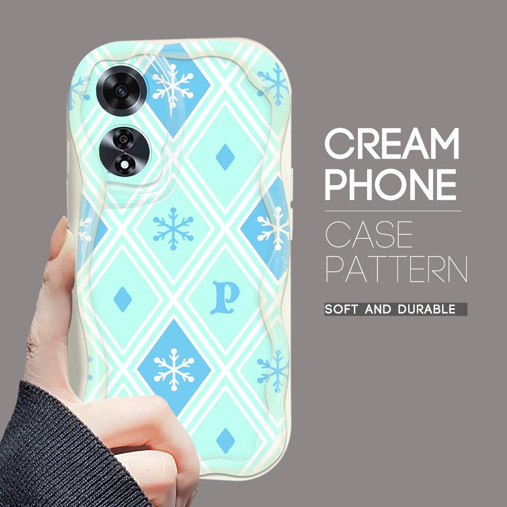 

Для OPPO A17 A18 A38 A58 A98 Reno7 Z 8Z 8T 11F 11 Pro Realme 12 Lite 12 Pro C30 Lattice Collection кремовая текстура мягкий силиконовый чехол для телефона Realme 12 Pro+ 5G белый