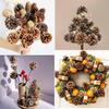 Artificial Pine Cone Dried Cotton Stem Set Fake Red Berries Cedar Branches for Christmas Flower