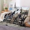 Personalisierbare 3D-gedruckte Yellowstone-Thermodecke, Geeignet für Wohnzimmer, Schlafzimmer, Bett, Sofa, Bürogeschenk, Flanelldecke