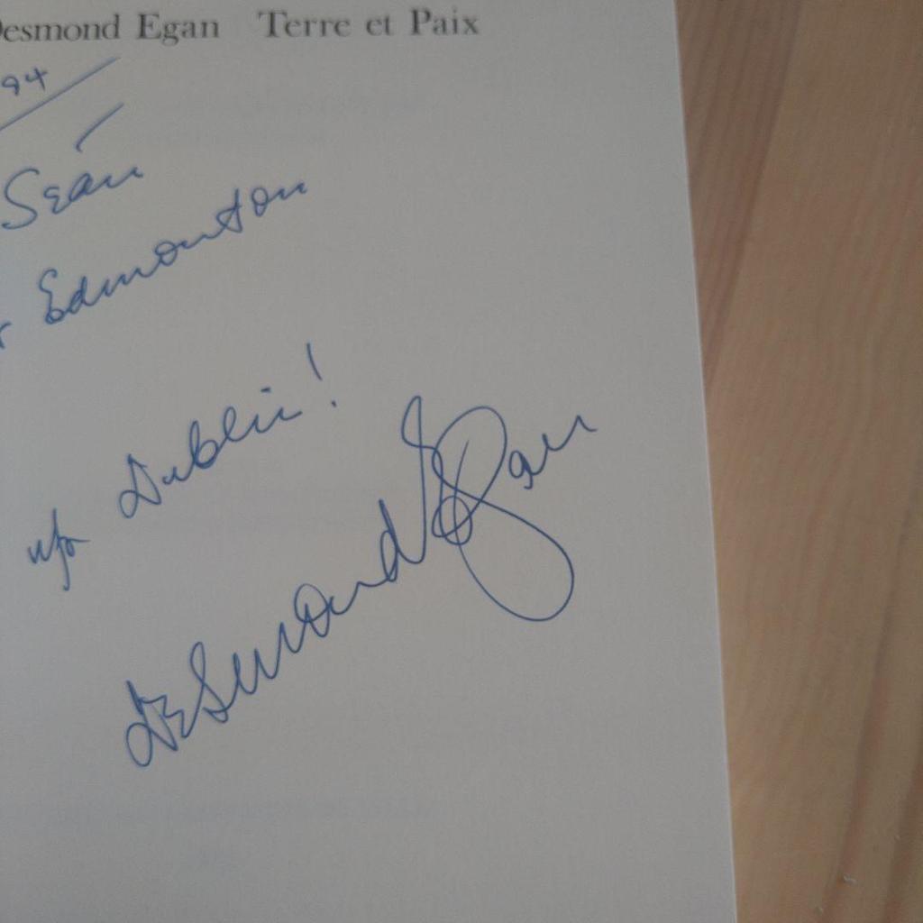 [USED] Terre Et Paix - A Collection of Poems by Desmond Egan