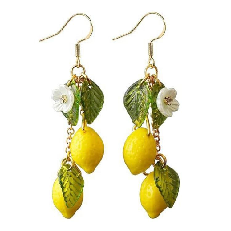 Elegant Fruit Themed Drop Earrings Comfortable Wear Portable Designs Jewelry Accessory for Daily Stylish Outfits