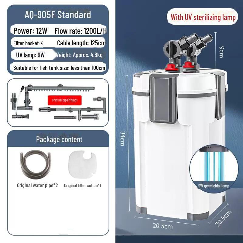 Songbao Silent External Aquarium Filter & Circulation System for Fish Tanks