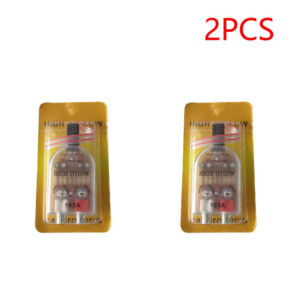 

Professional Car Stero Radio Speaker High To Low RCA Line Audio Impedance Converter for Automobiles Accessories