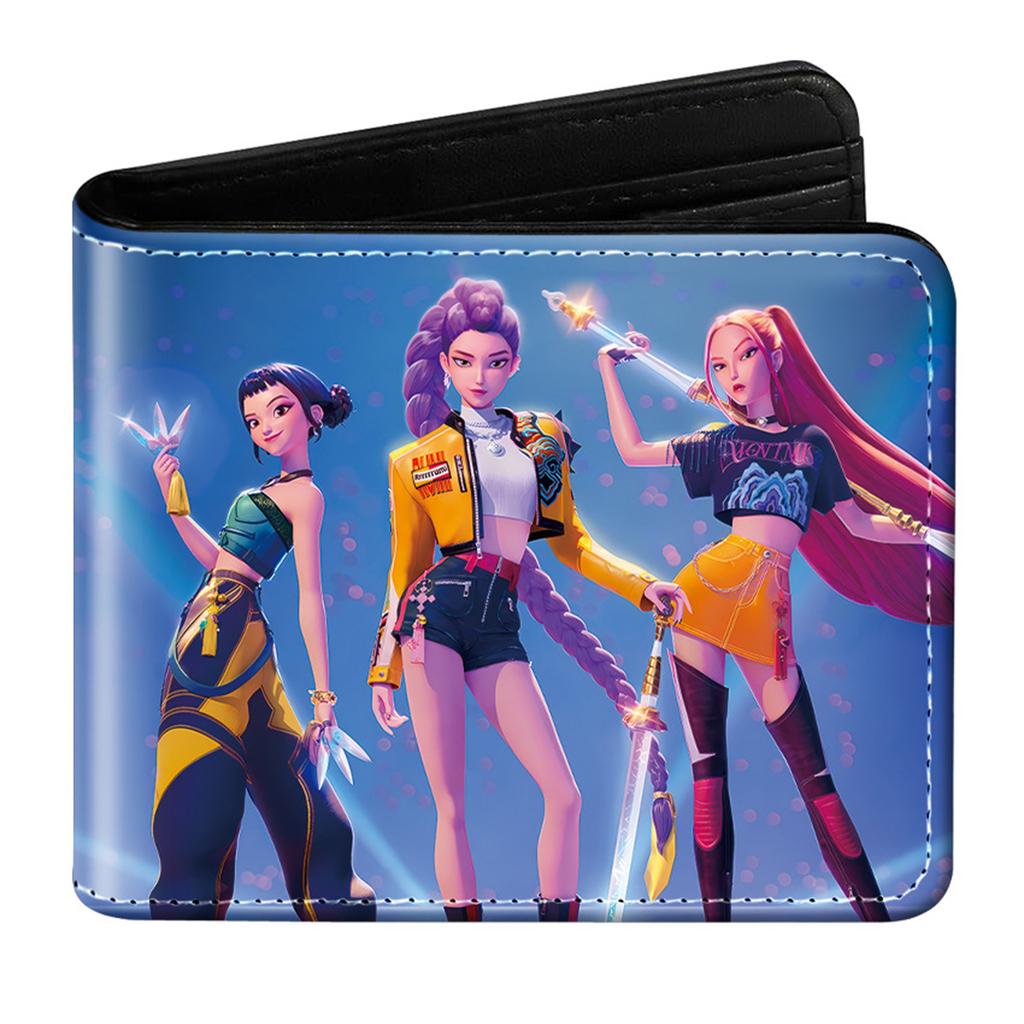 PU Leather Bifold Short Wallet, Animation Movie Peripheral Wallet, Fashionable And Exquisite Small Wallet