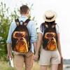 Fashion Demon Slayer Backpack shounen manga Mochilas Snack Storage Hiking Retro Washable Rucksack