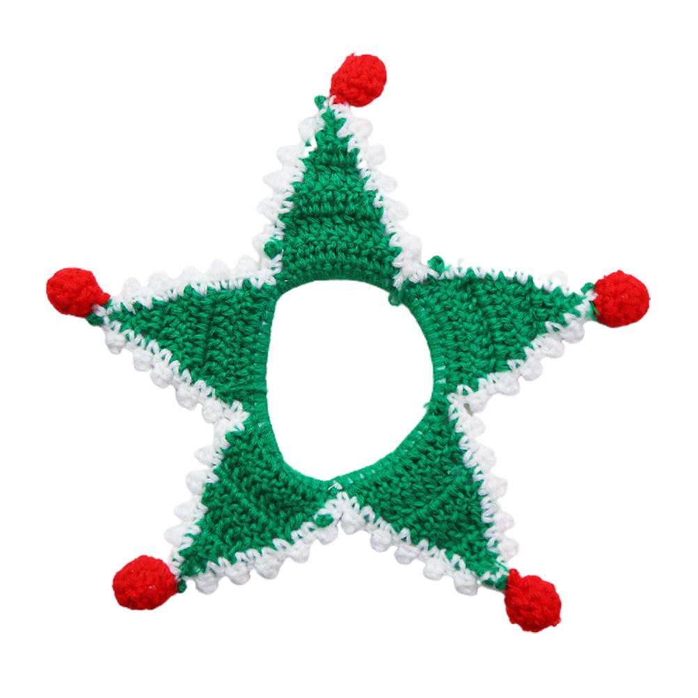 

Pet Christmas Dog Cat Scarf Bib Saliva Towel Lovely Pet Supplies зелёный