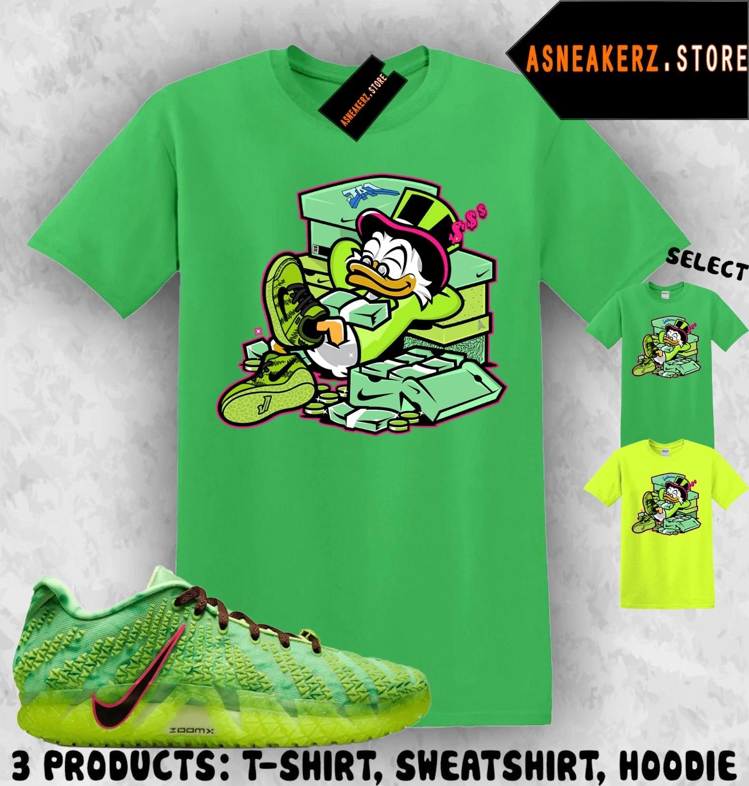 Shirt Match Ja 3 Zombie Spooky Season Sneaker Matching Tee Scrooge Duck T-Shirt M