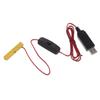 Type-C/USB To 4.5V AAA Battery Eliminator Cable Cord with Switch & Dummy Battery for LED Lights Razors Toy Radios