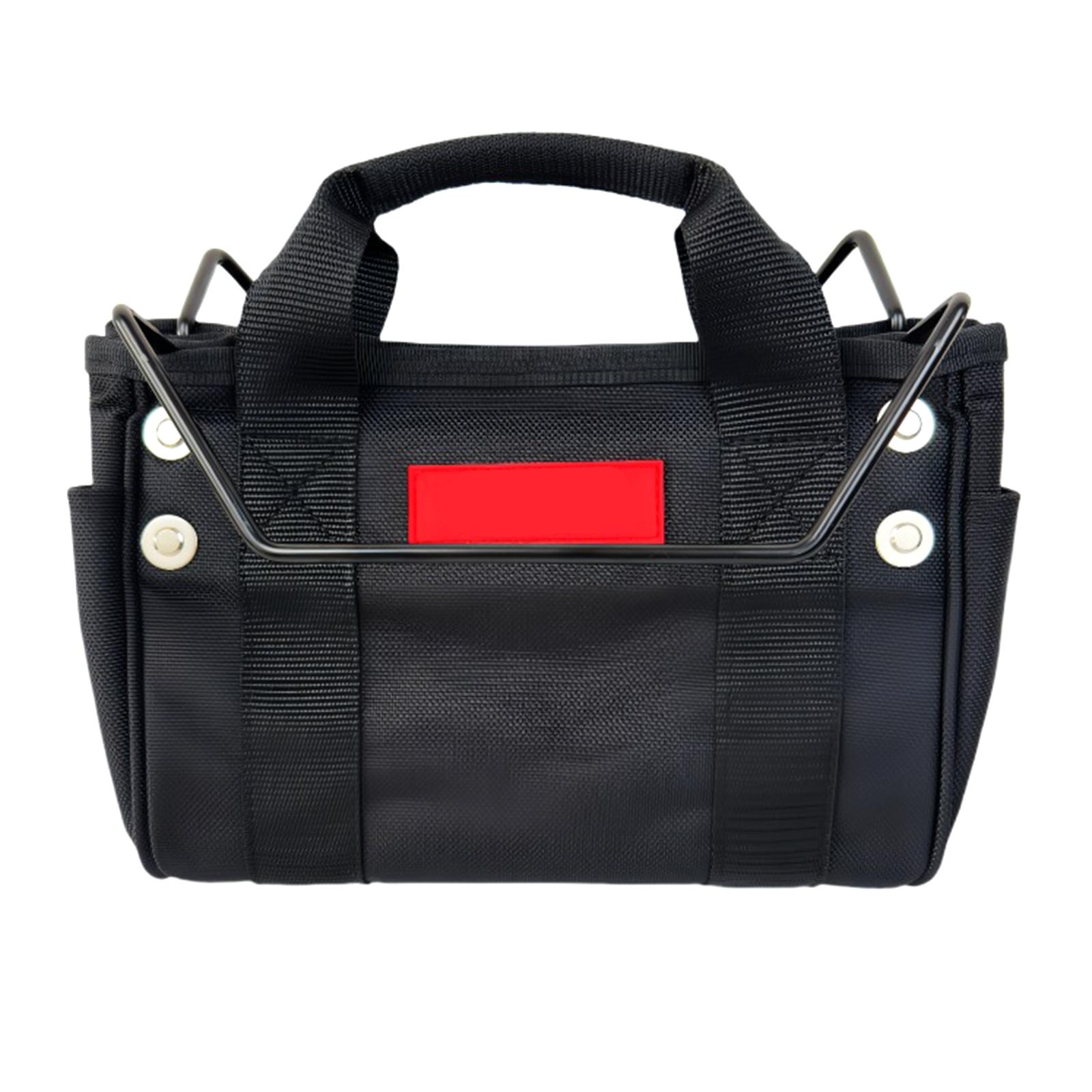 

Compact Folding Ladder Tool Storage Bag Pouch with Organized Tool Slots Portable Nylon Tool Hanging Organizers Case