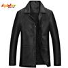 Herren Winter Lederjacke Weich Dick Warm PU Lederjacke Männlich Business Casual Mäntel Mann