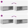 TV Cabinets 2 pcs Grey Sonoma 80 x 31 x 25.5 cm Particleboard