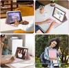 Compatible Protective Leather Case with Bluetooth Keyboard for iPad 11th Gen A16 Tablet - Spanish Layout.
