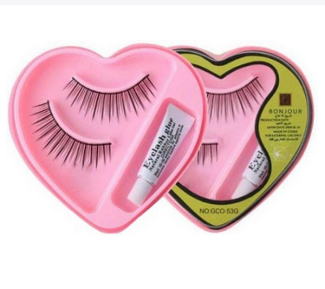 

@ Fake Eyelashes With Glue Set Natural 6Gm Zr-3091-60%Off