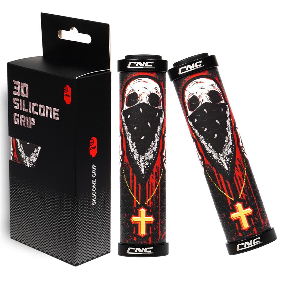 Manopole CNC per Mountain Bike Gel Manopola MTB Silicone Lock-On Manubrio Bicicletta Manopole Accessori Ciclismo Pezzi