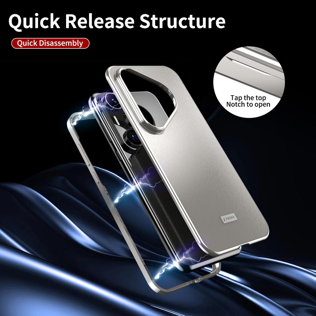 Luxury Textured Brocade Phone Case for Huawei Pura 70 Pro+ Plus 80 Ultra Elegant Cover with Metal Frame Camera Lens Protector