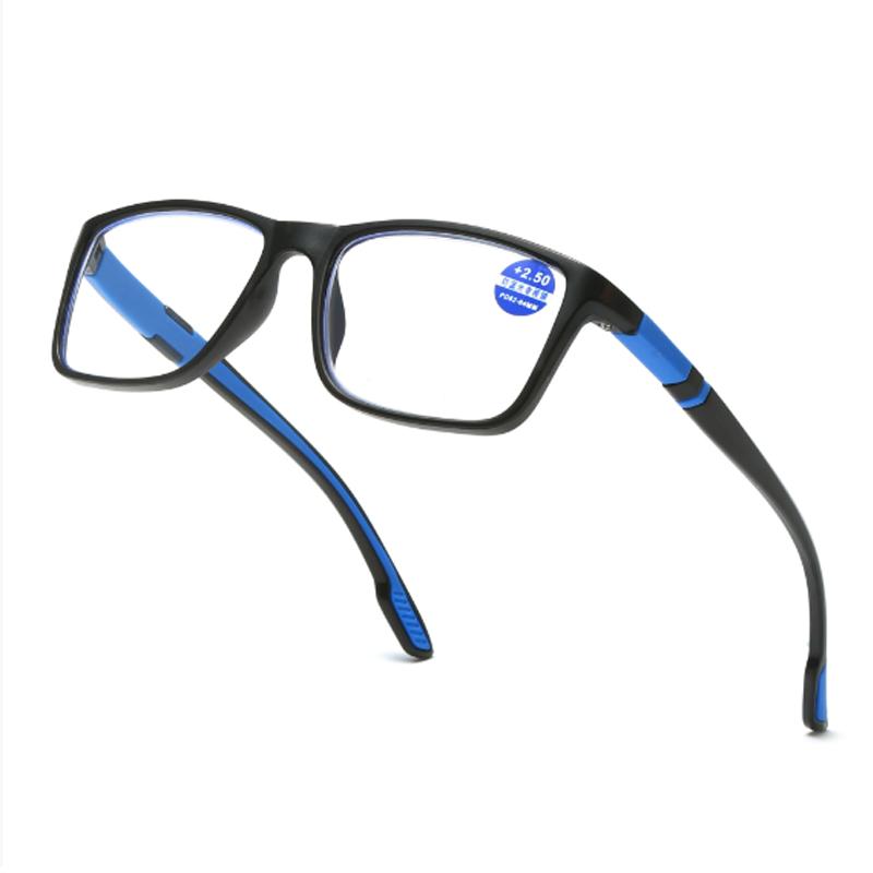 3PCS Ultralight Reading Glasses Blue Light Blocking Sports Presbyopia Eyeglasses for Men Women Hyperopia Eyewear +100~+400