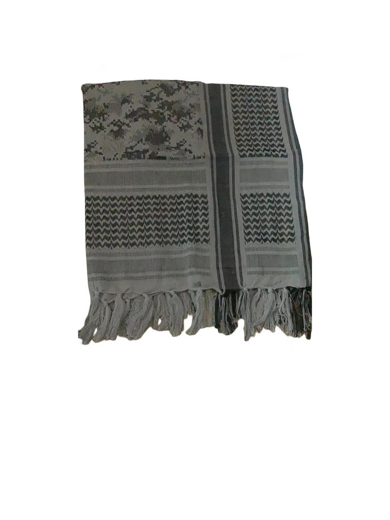 Camouflage Jacquard Keffiyeh Scarf - 100% Cotton Muslim Outdoor Shawl