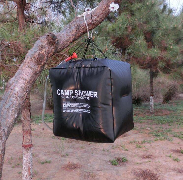 40L Portable Solar Shower Bag for Outdoor Camping