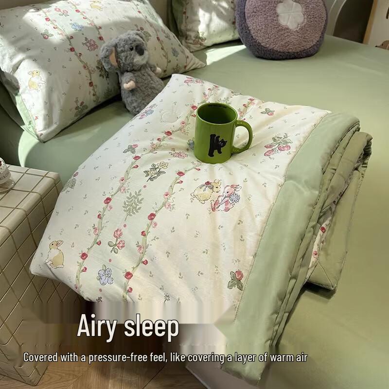 Jiuzhoulou Antibacterial Soybean Blend Summer Quilt