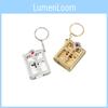 Mini Bible Keychain With Blue Rhinestones Perfect For Communion And Confirmation