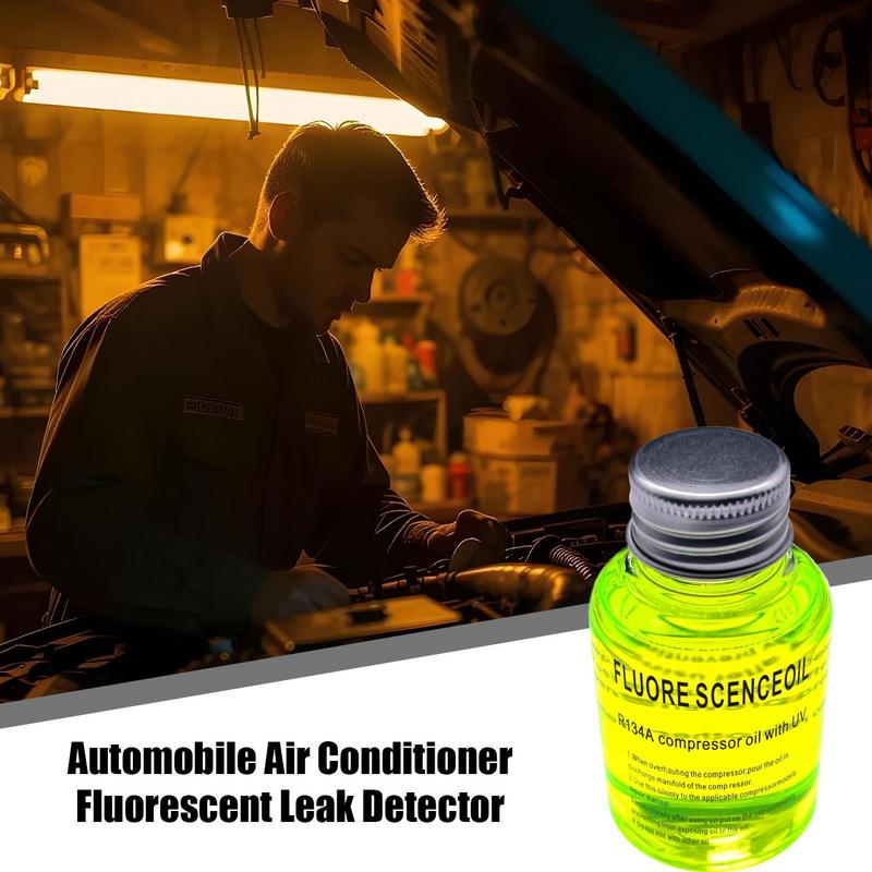 New 2.5ml/60ML Fluorescent Oil Leak Detector Test UV Dye Fluorescent Oil Dye UV Light Leak Detection For R134A Refrigerants