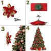 10/5/1 stücke 14,5 cm Glitter Künstliche Weihnachtsblumen Weihnachtsbaum Dekoration Frohes Neues Jahr Ornamente Weihnachten Gefälschte Blumen Natal
