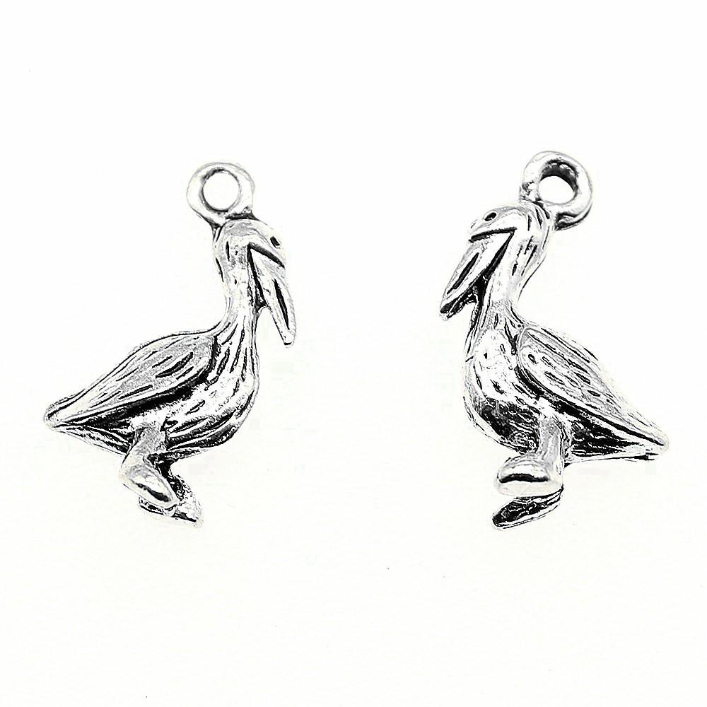 Charms Chicken Duck Goose Pendants Vintage Jewelry Supplies QC027