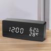 Led Student Alarm Clock Simple Wall Clock Temperature Display Table Clock Desktop Home Decor Garden