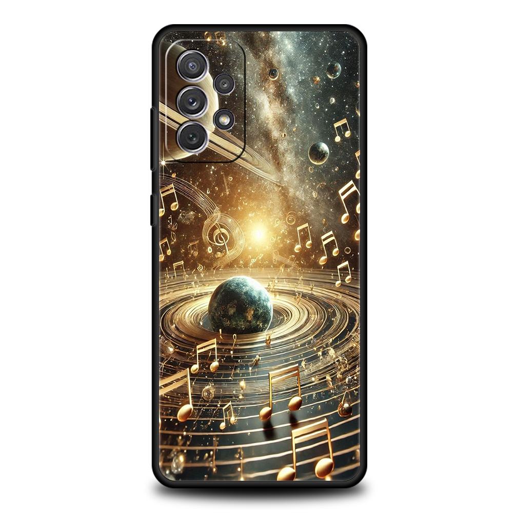 

Phone Case for Samsung Galaxy A55 A53 A52 A52S A51 A41 A35 A32 A25 A23 A15 A13 A71 A72 Soft TPU Ins Korean Lovely Music Notation Samsung A52 5G