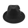 Men's Fedora Hat with Feather - Soft Jazz Dress Hat for Parties and Daily Wear