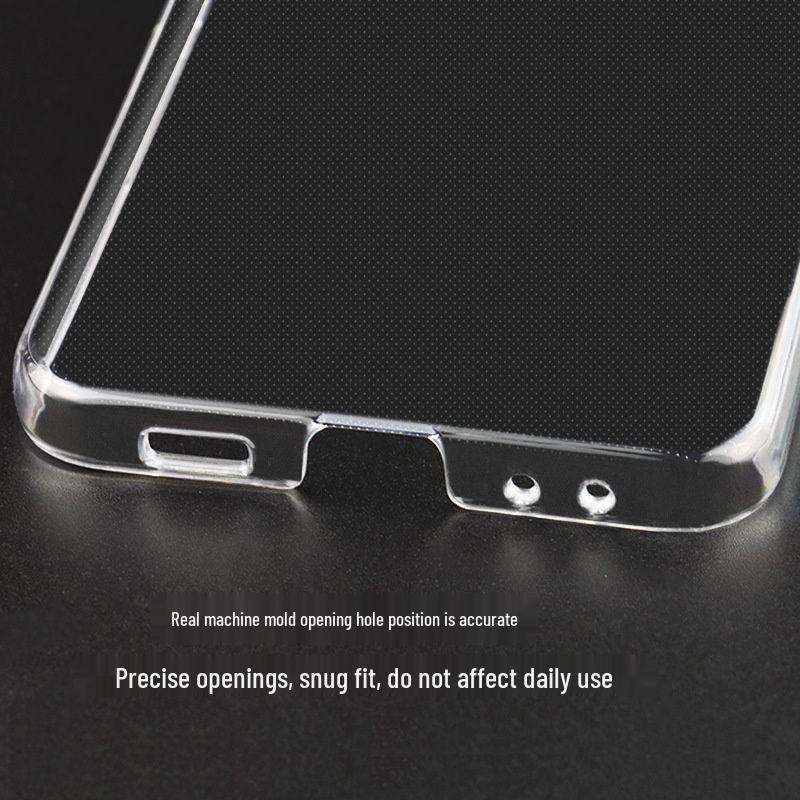 Samsung Galaxy Z Flip 7 Glossy Hard Case with Lanyard Hole - Transparent