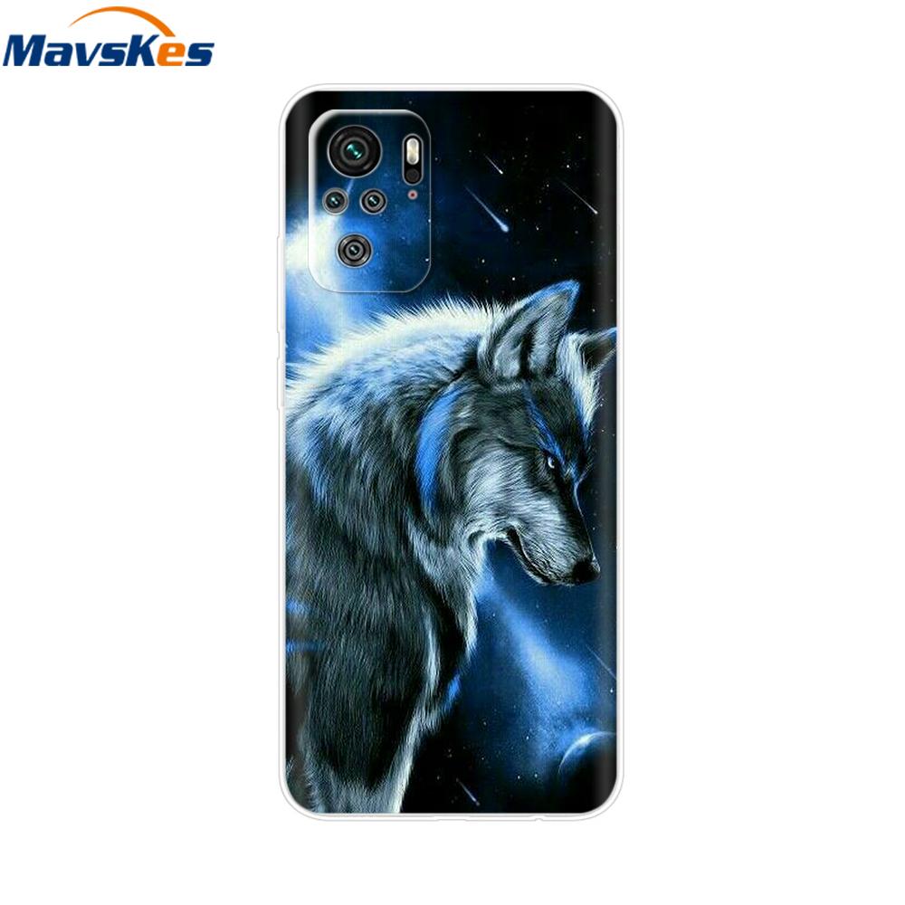 For Redmi Note 10 Case Note 10s Cover Phone Cases For Xiaomi Redmi Note 10 Pro note10 10 s Tpu Silicone Back Bumper Fundas Coque