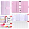 Gradient Stripe Loose-Leaf Planner - Trendy Student Notes Book