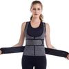 Unisex Double-Waist Zipper Slimming Vest for Exercise and Shaping