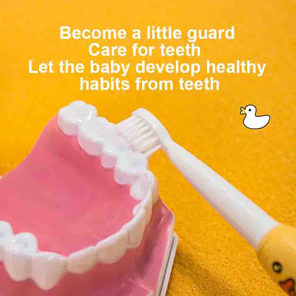 Brosse à dents électrique sonique intelligente pour enfants avec minuteur Motifs d'animaux de dessin animé Étanche pour enfants de 3 à 12 ans Santé bucco-dentaire Cadeau