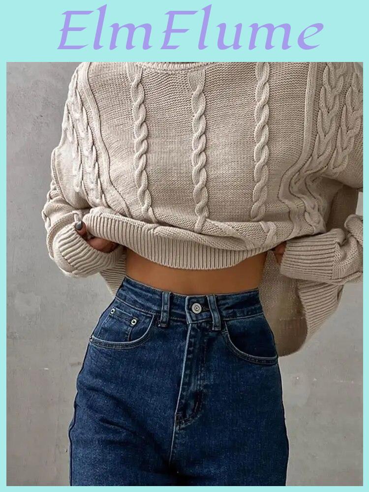Solid Women Casual Sweater Turtleneck Long Sleeve Loose Pullover Top Autumn Winter Thick Warm Knitwear Female Streetwear New