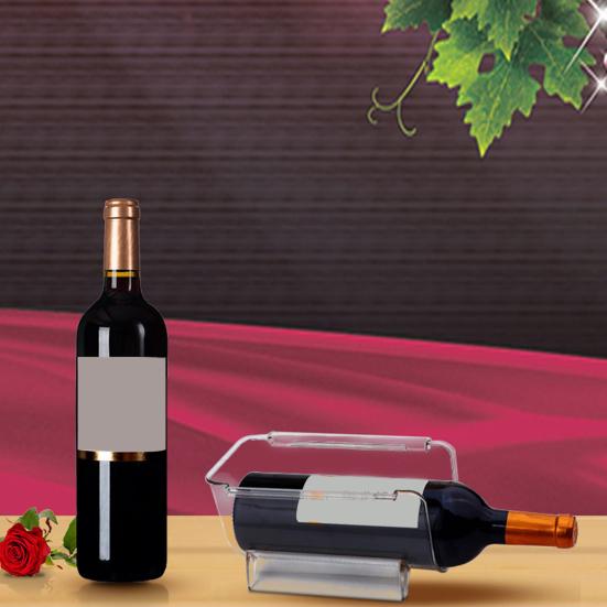 Stabelbart oppbevaringsstativ Glatte kanter Plast Knusesikker Flaskeorganisator for Kjøkken