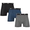B.V.D. Men's Boxer Briefs 3-Pack, Quick-Dry Moisture-Wicking Cotton Blend Underwear, Tagless Soft Waistband Boxer Shorts