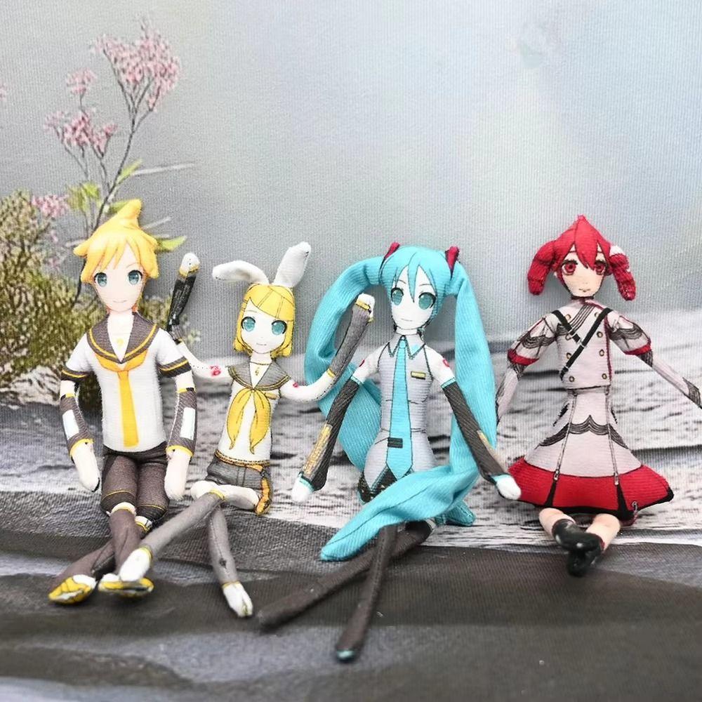 Kasane Teto Plush Anime Peripheral Twistable Shape Cotton Doll Hatsune Miku Stuffed Internal Wire Soft Cute Teto Plush Toy Gifts