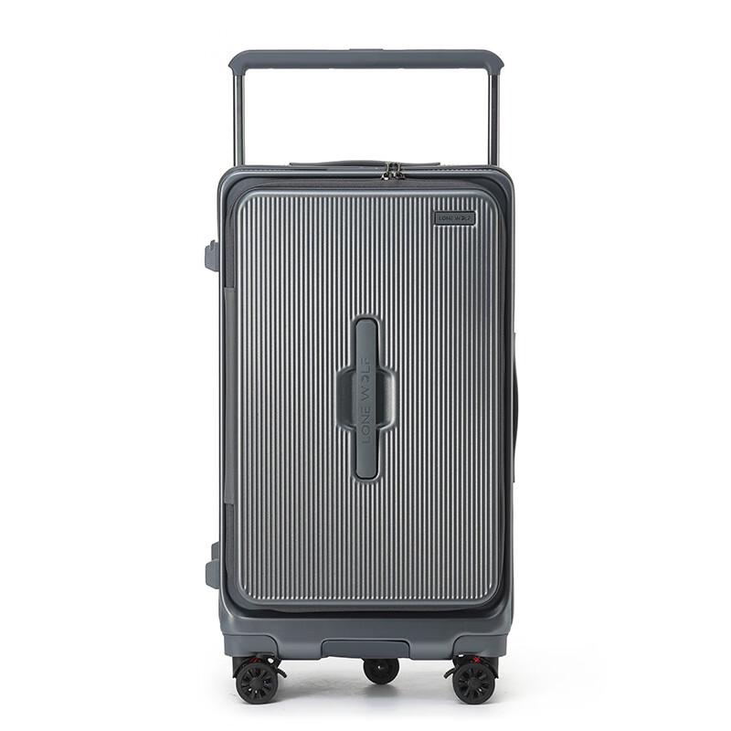 LONE WOLF Front-Opening Hardshell Spinner Suitcase 20 inch
