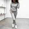 Women Long Sleeve Pullover Hoodie and Jogger Pants Set 2 Piece Outfits Casual Tracksuit Lounge Wear Fall Sweatshirts