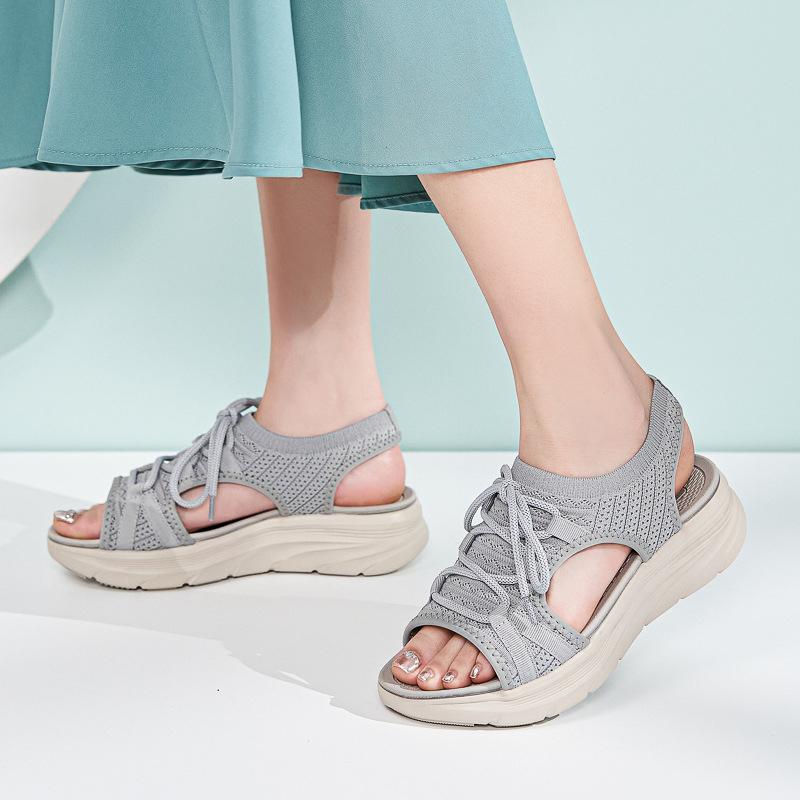 European And American Fashion Breathable New Sports Md Casual Strap Solid Color Women's Sandals Comfortable Large-Size Sandals