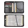Bible Cover,Bible Bag Comes with a Portable Handle, Waterproof PU Leather Zipper Book Cover Bible Bag Bible Carrying Case M-2XL