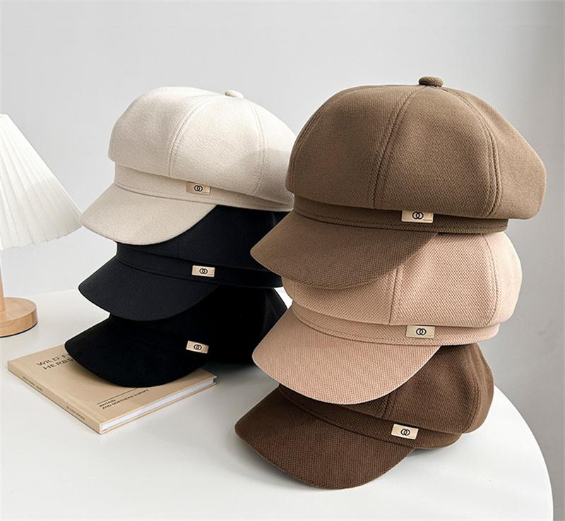 Fashion Spring Summer Octagonal Cap for Women Newsboy Caps Ladies Pumpkin Duckbill Cap Casual Winter Female Beret Painter Cap