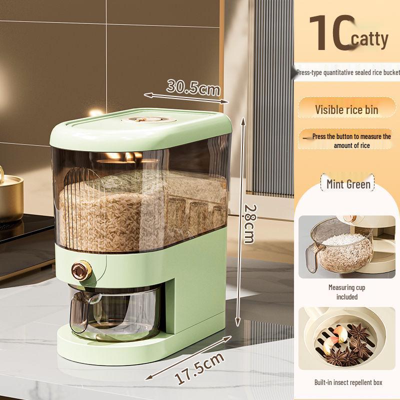 

Large Capacity Sealed Rice Container: Insect-Proof, Moisture-Proof, Food-Grade Storage Bucket 10 Jin