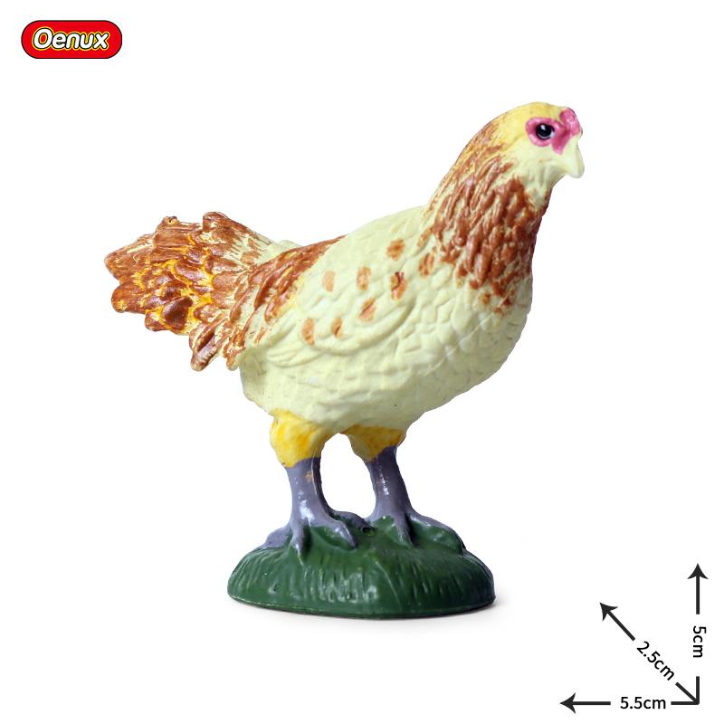 

Oenux Милые животные на ферме Курица Индейка Цыпленок Петух Фигурка Модель Фигурки Птица Миниатюрная Обучающая ПВХ Детская Игрушка