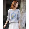 DEMANA Spring Korean Style Illustration Print Sweatshirt